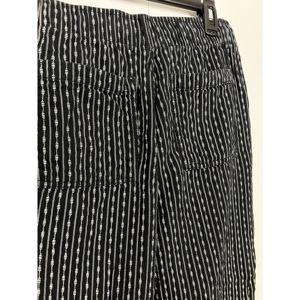 Old Navy Ankle Pants Women Black White Print Boho Size M - Picture 6 of 7